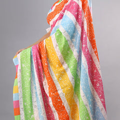 Multicolor Floral Printed Cotton Saree for Women