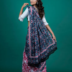 Multicolor Floral Pure Cotton Saree for Women