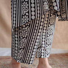 Black Printed Cotton Co-ord Set