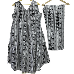 Black Printed Cotton Co-ord Set