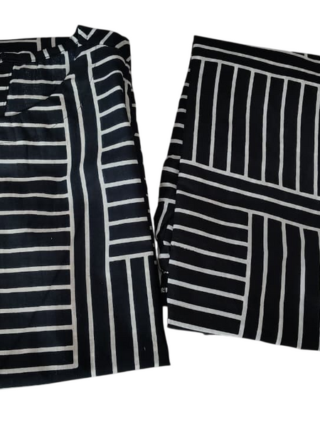 A-Line Black Halter Neck Co_ord Set