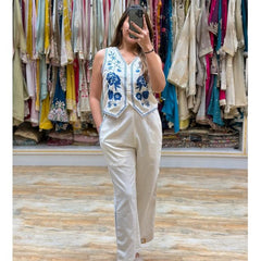 Embroidery Work Cotton Flex Co_ord Set