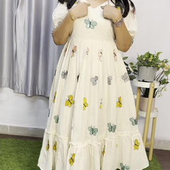 Women's White Cotton Dress
