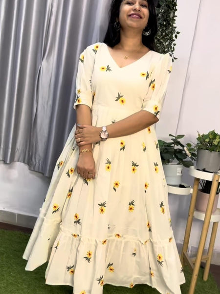 White Cotton Kurti for Women