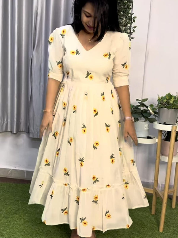 White Cotton Kurti for Women
