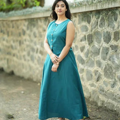 Women's  Cotton Skirt Top Set