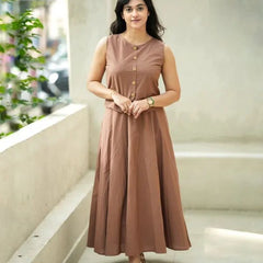 Women's  Cotton Skirt Top Set