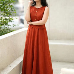 Women's  Cotton Skirt Top Set