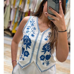 Embroidery Work Cotton Flex Co_ord Set